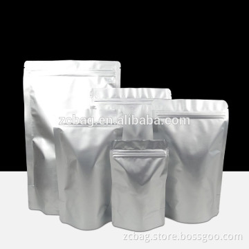 PET AL PE moistureproof aluminium foil snack stand up pouch with zipper foil zip lock bag stand up pouch with zipper